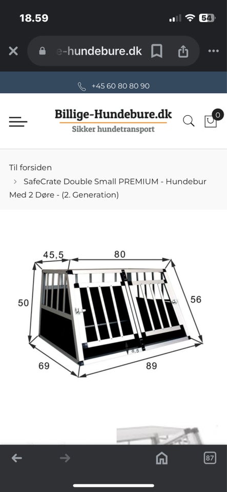 Hundebur, dobbelt hundebure