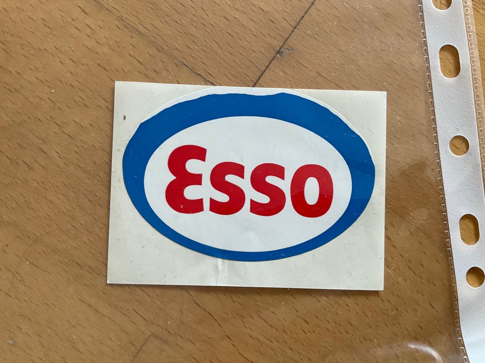 Klistermærker, ESSO fejltryk