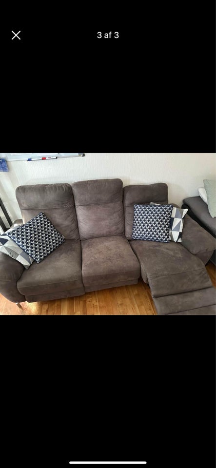 Sofa, microfiber, 3 pers.