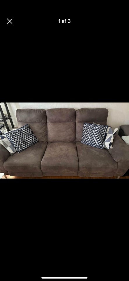 Sofa, microfiber, 3 pers.