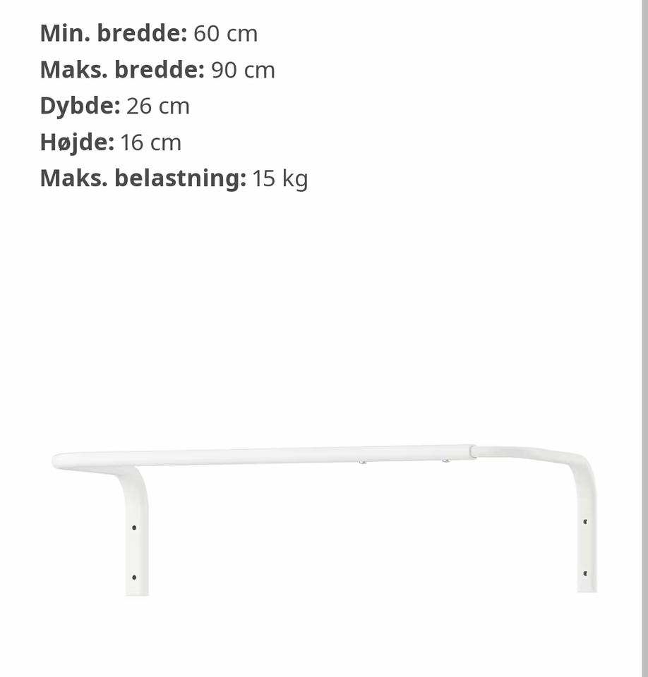 Garderobestang Ikea Mulig
