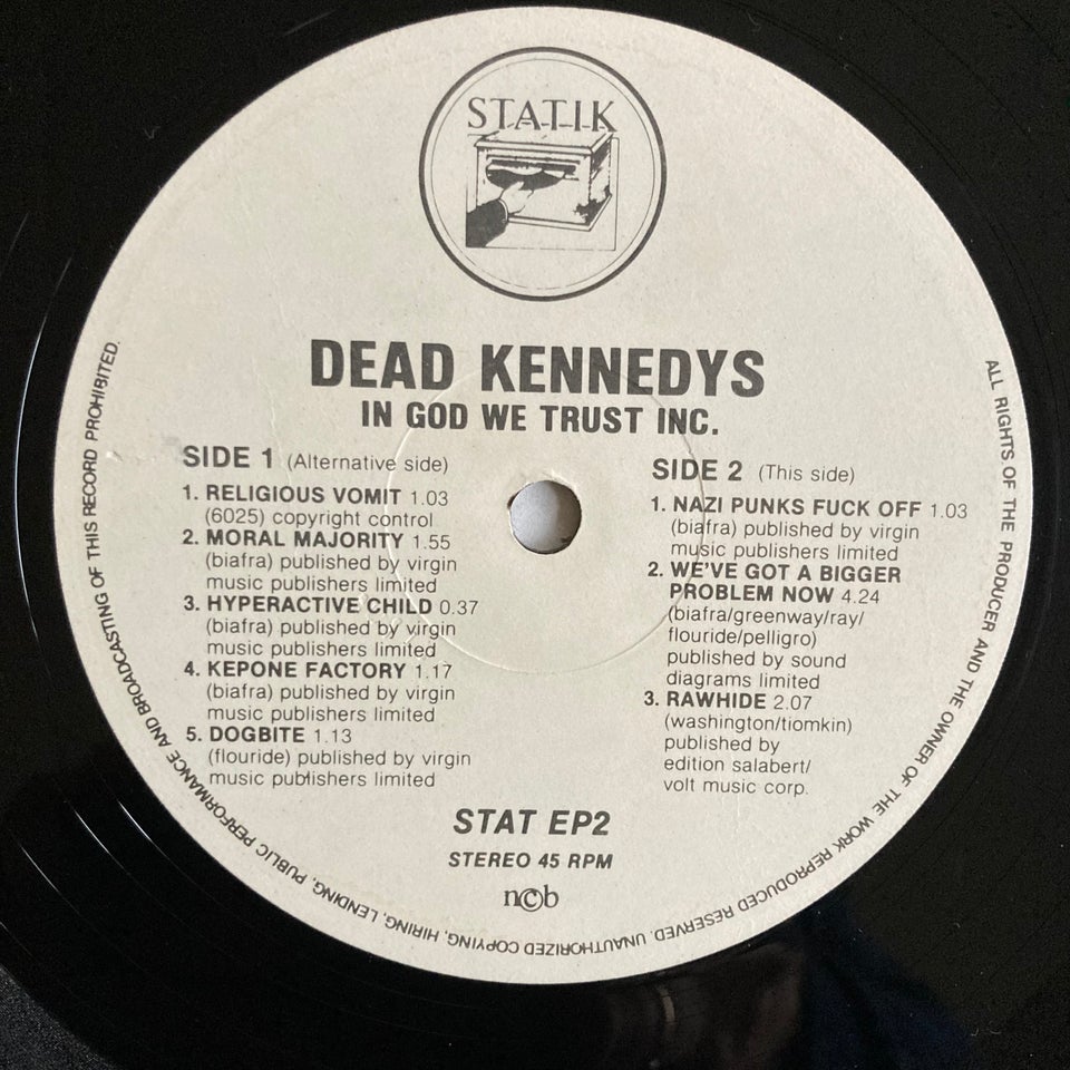 EP Dead Kennedys In God We Thrust