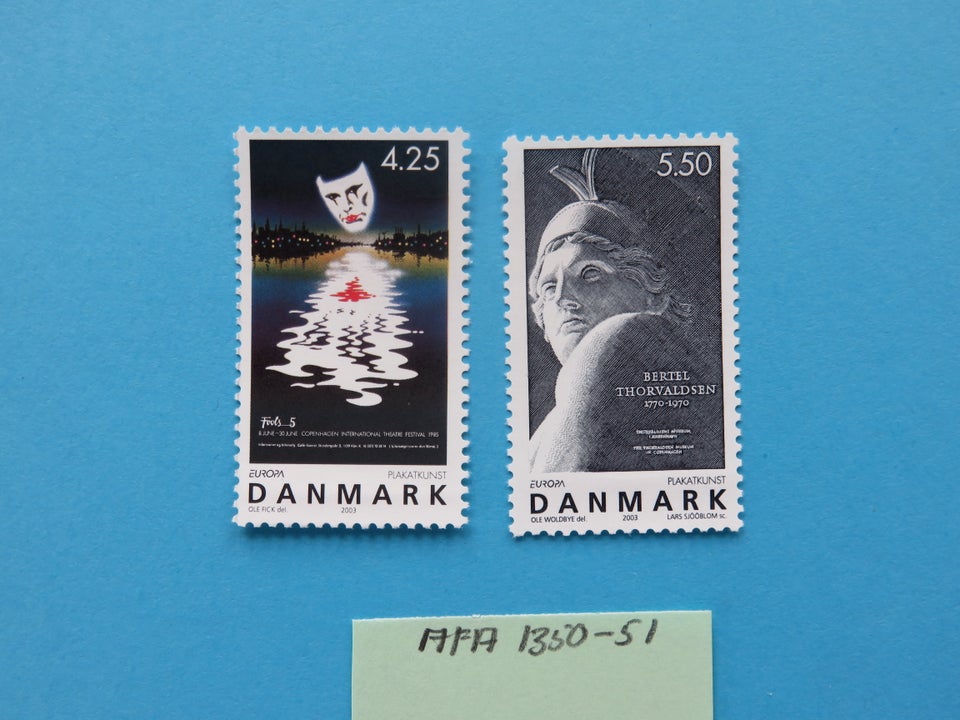 Danmark postfrisk AFA 1350/51