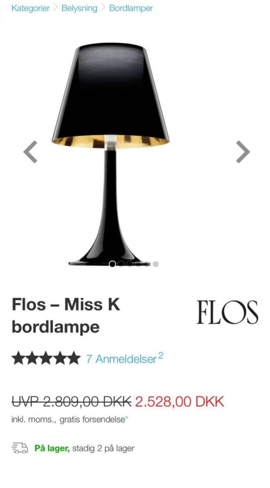 Flos Miss K bordlampe