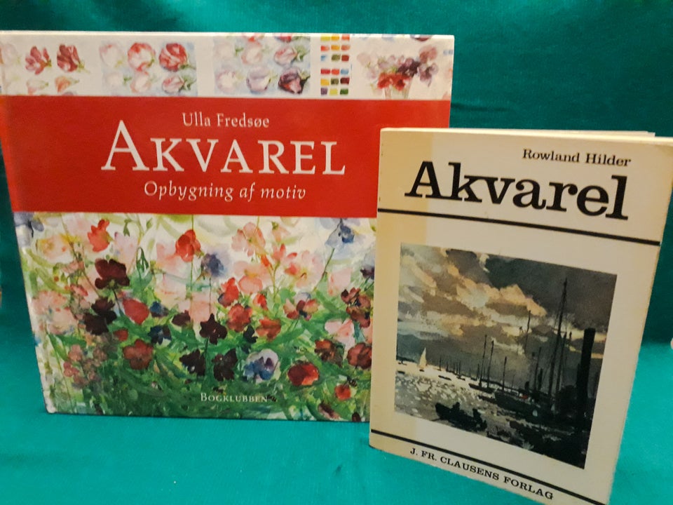 2 Akvarelbøger, emne: kunst og