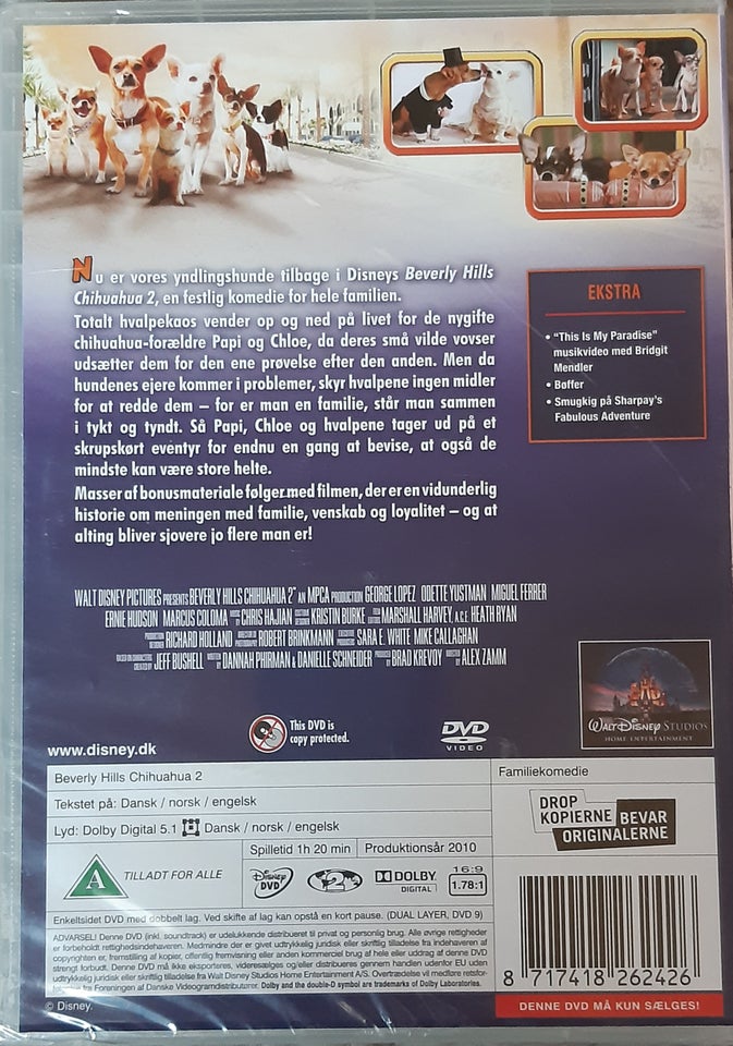 Beverly hills chihuahua 2, DVD,