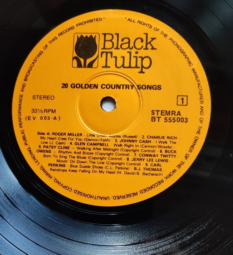 LP, 20 Golden Country Songs