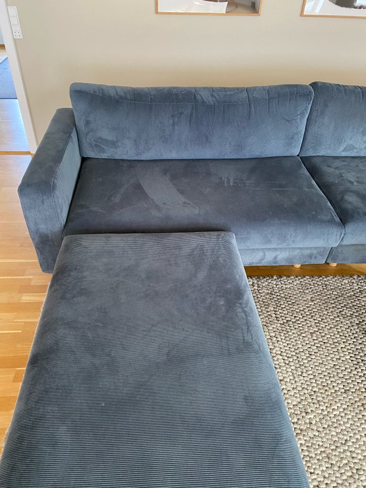 Sofa, velour, 4 pers.