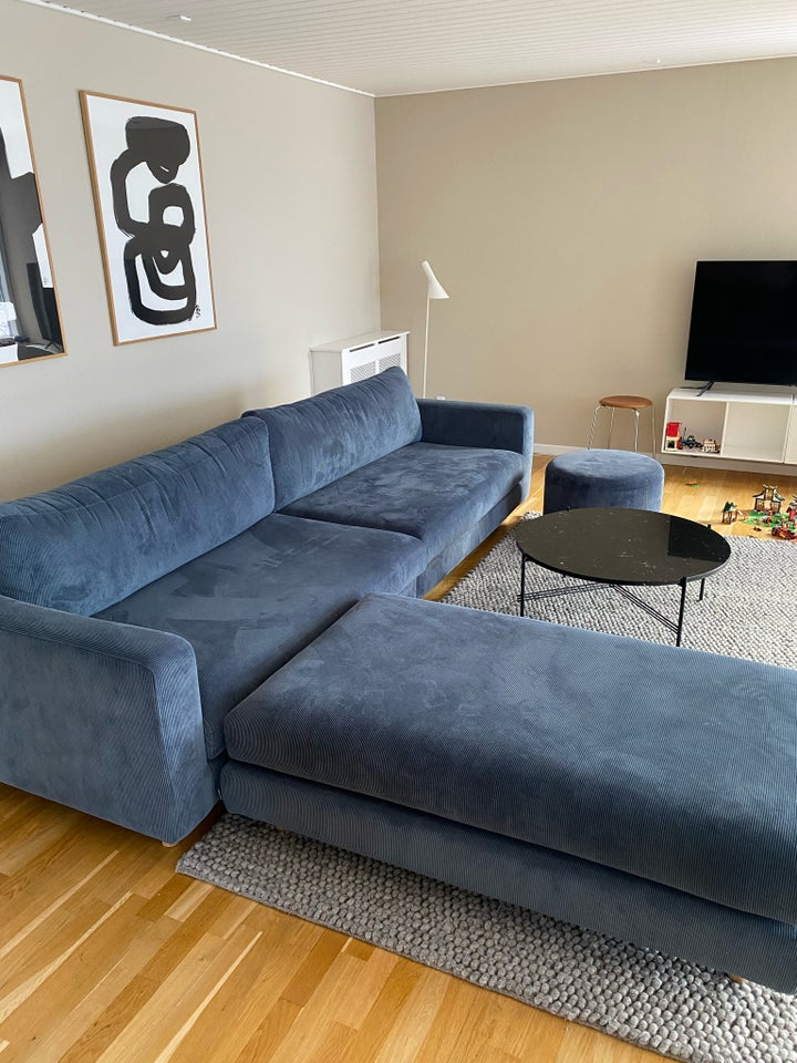 Sofa, velour, 4 pers.