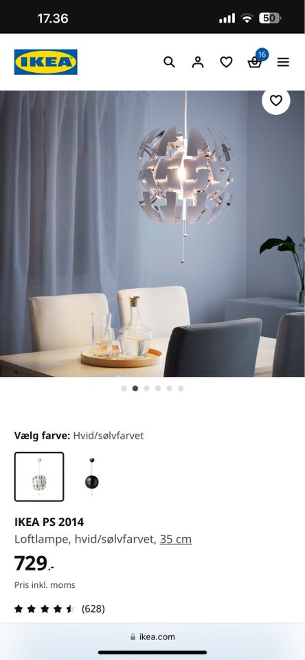 Anden loftslampe, Ikea PS