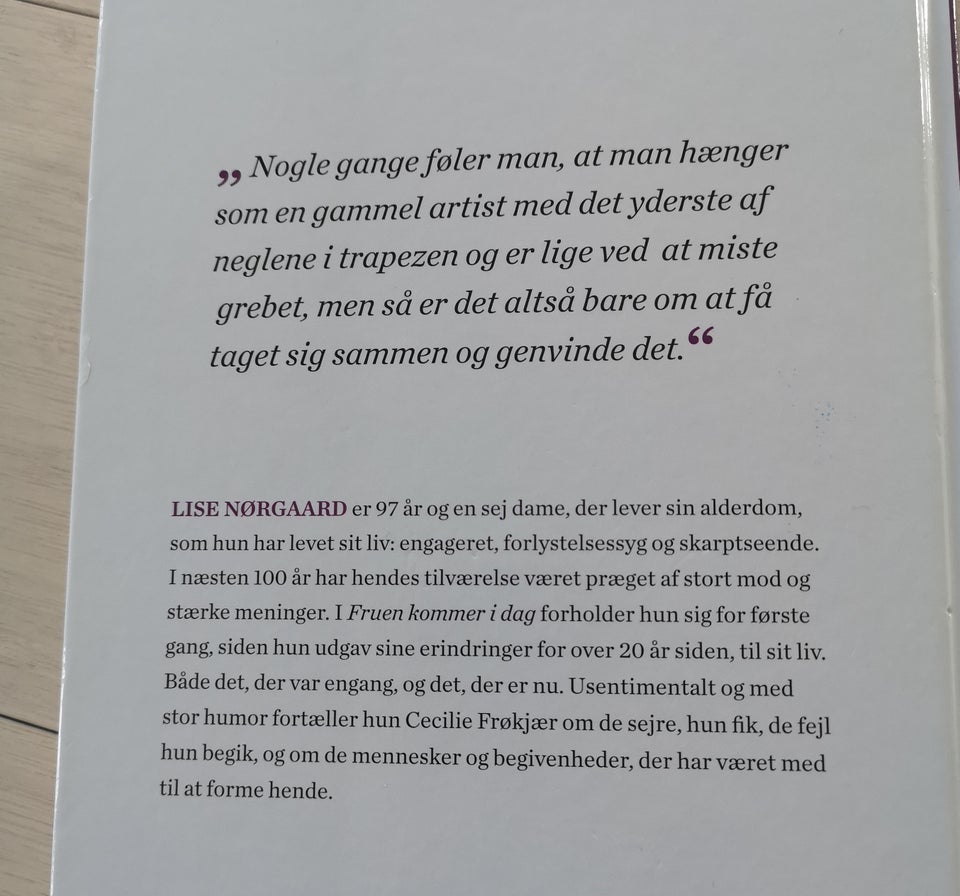 Fruen komner i dag, V. Cecilie