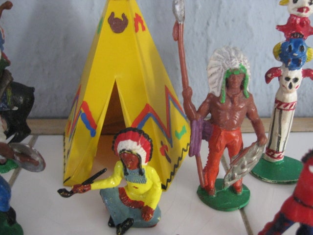 Figurer, Indianerlejr, Reisler