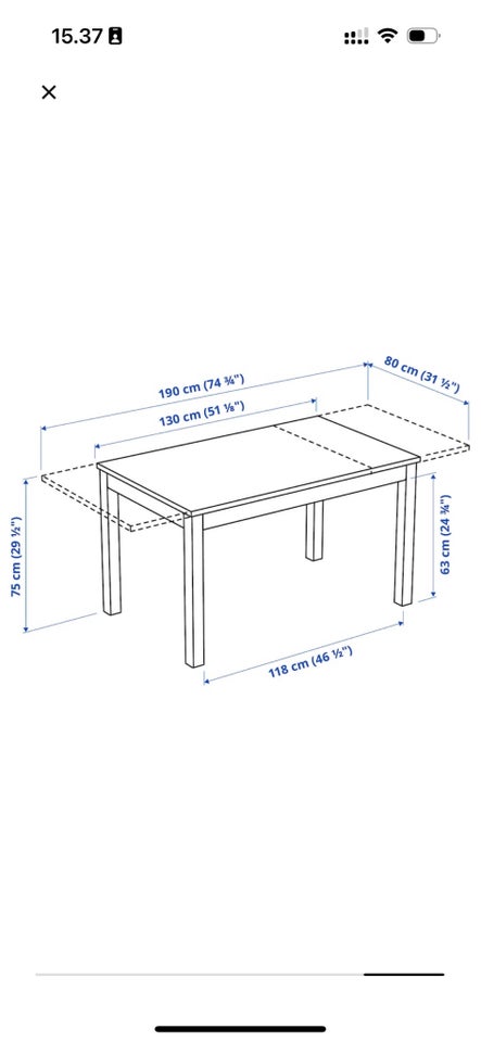 Spisebord, Ikea