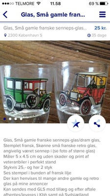 Glas Gamle facetslebne dramglas