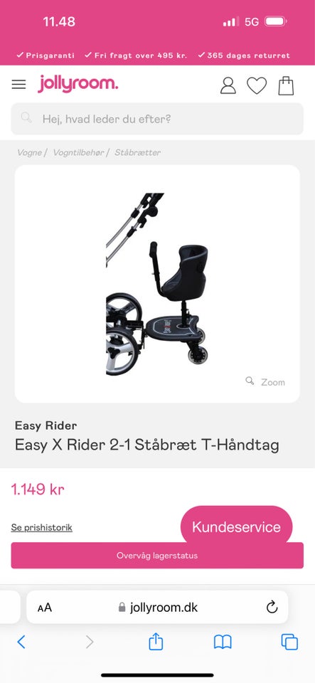 Søskendesæde Easy rider