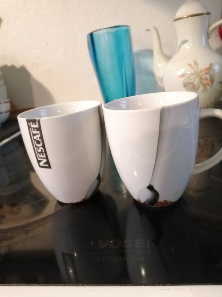 Porcelæn 2 kaffe krus Nescafe