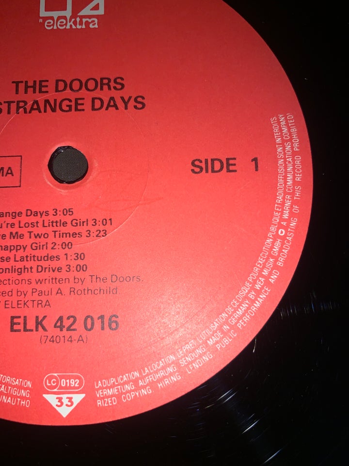 LP, The Doors , Strange days