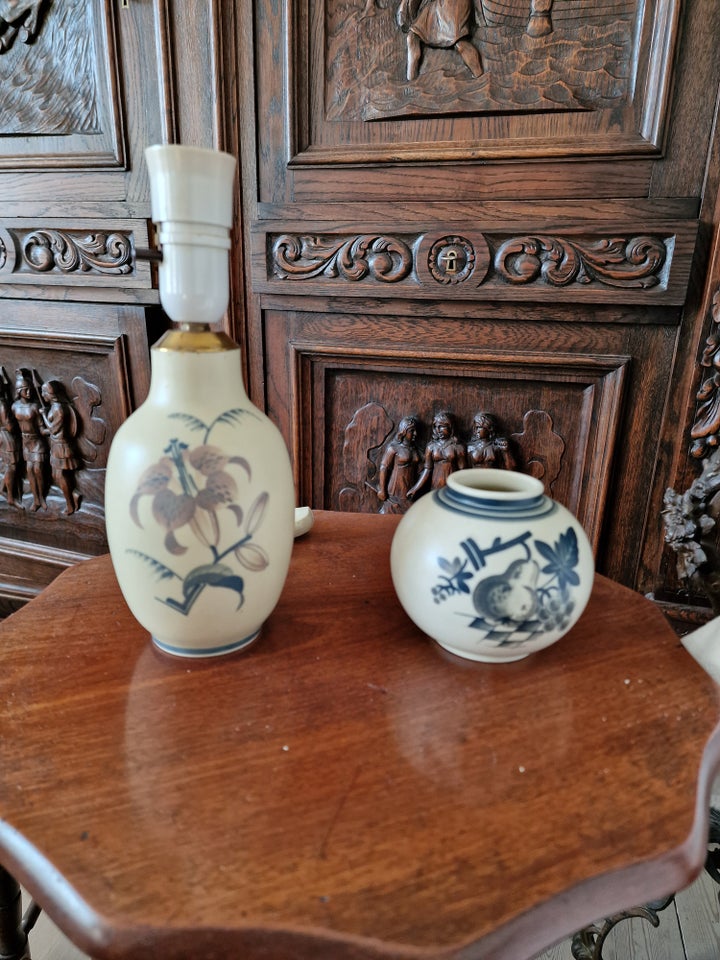 Porcelæn Lampe og vase Royal