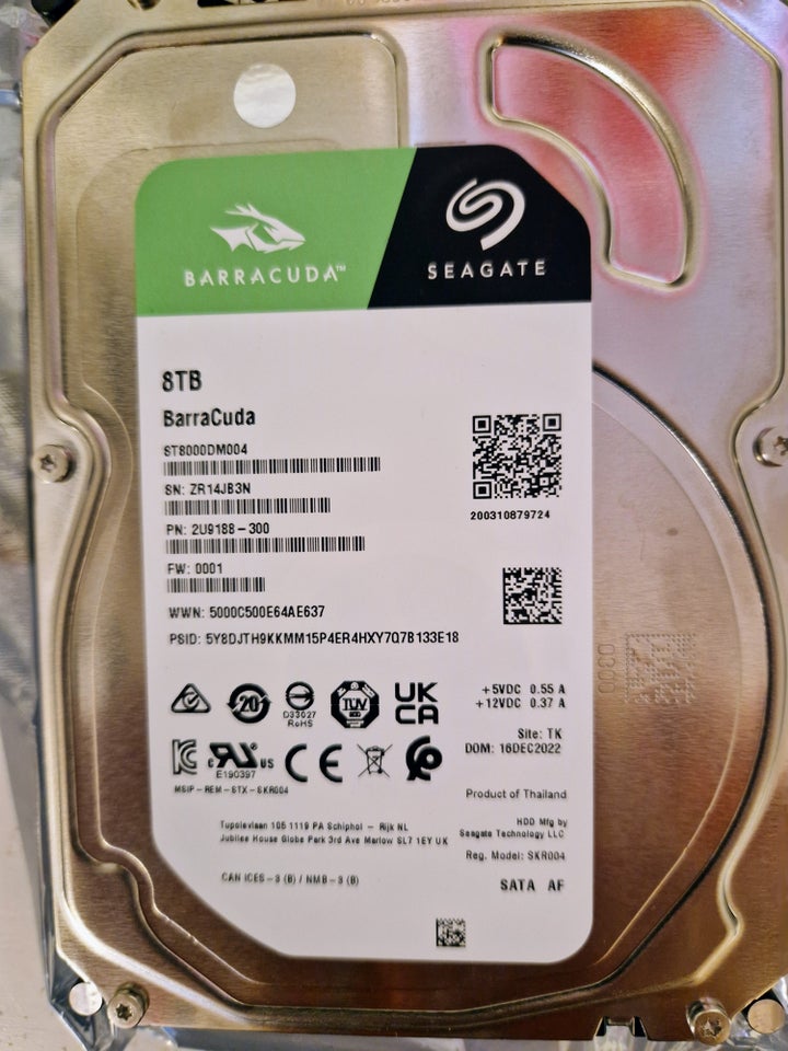 Seagate, 8000 GB, Perfekt