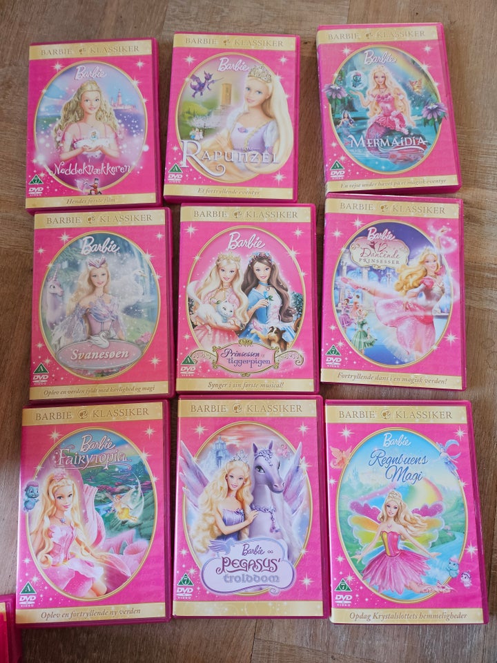 BARBIE DVD 1 til 16, DVD, eventyr