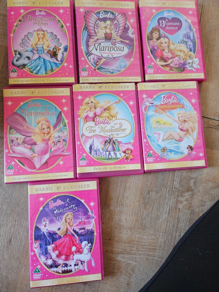 BARBIE DVD 1 til 16, DVD, eventyr