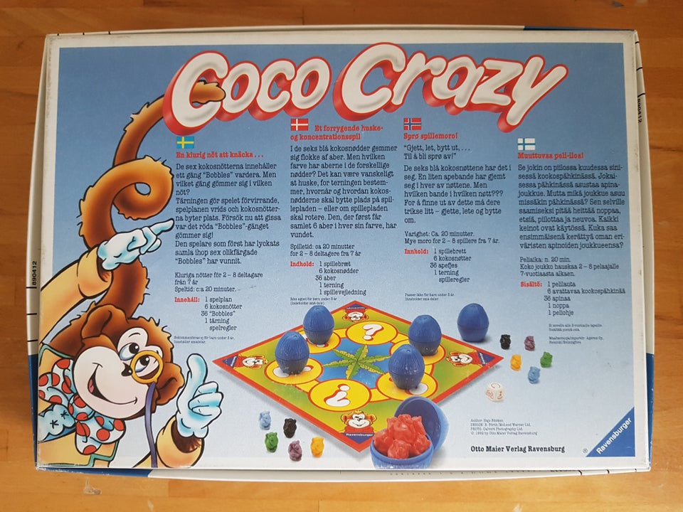 Coco Crazy, familiespil, brætspil