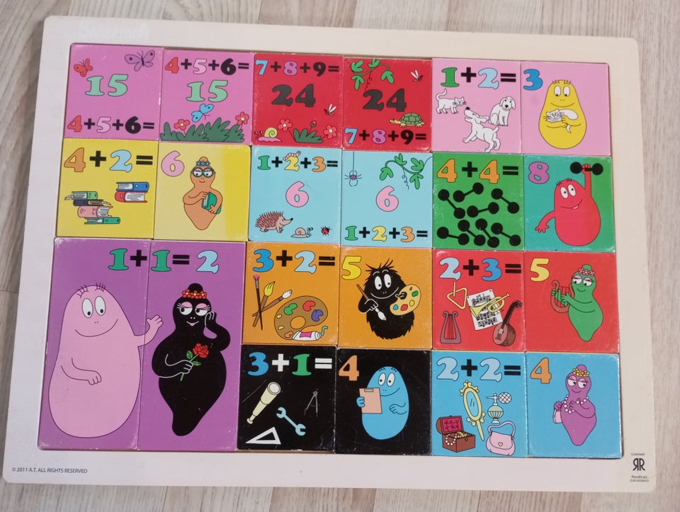 Barbapapa, Læringsspil med tal,