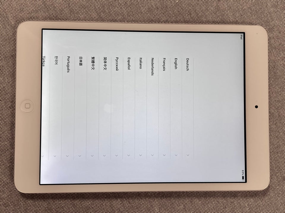 iPad mini 2, 16 GB, hvid