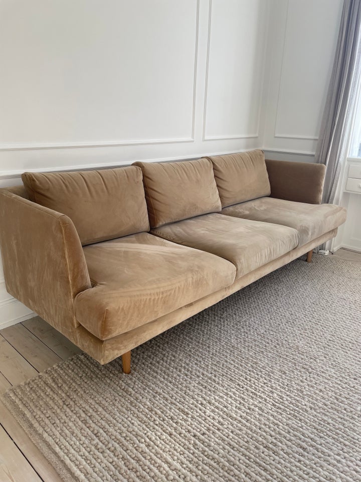 Sofa, velour, 3 pers.