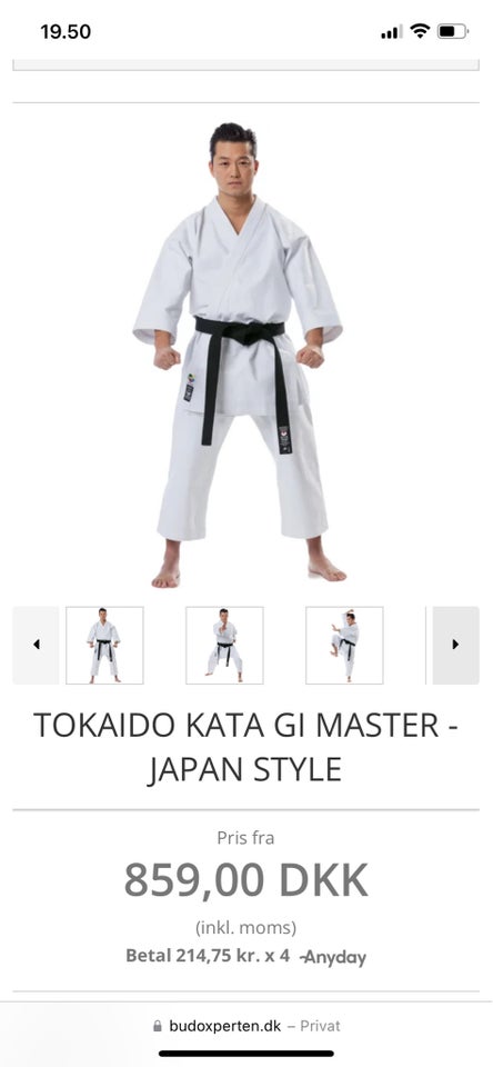 Karatedragt Karate gi kata