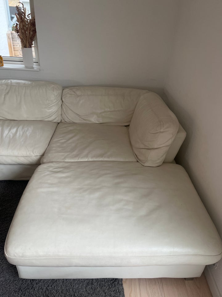 Sofa, læder, 4 pers.