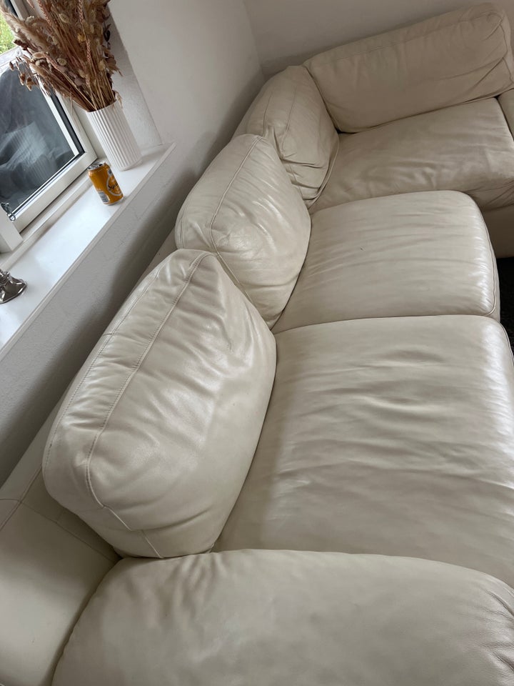 Sofa, læder, 4 pers.