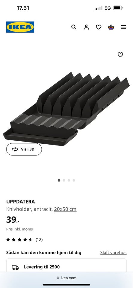 Knivholder Ikea