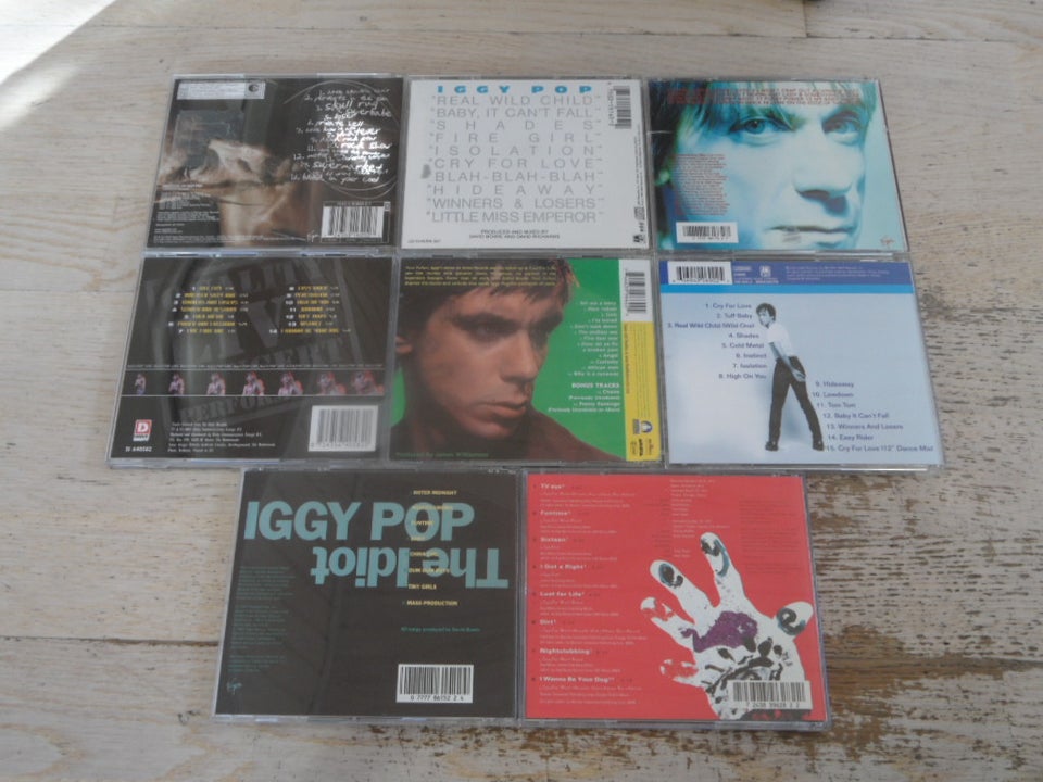 IGGY POP: 8 CD MED IGGY POP rock