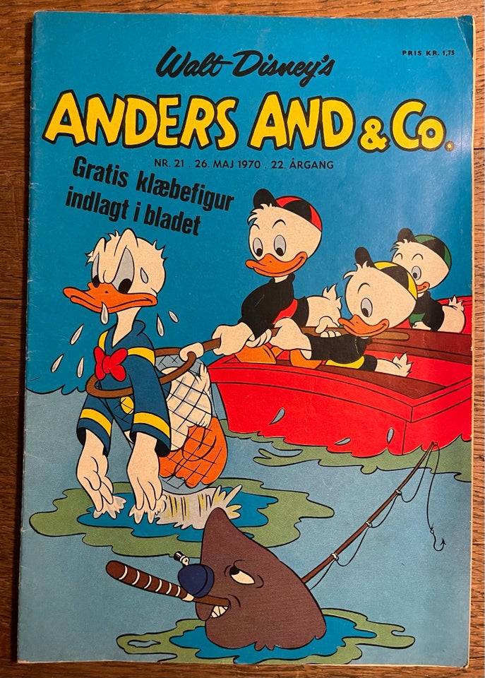 Anders And 1970 nr. 21, Walt Disney,