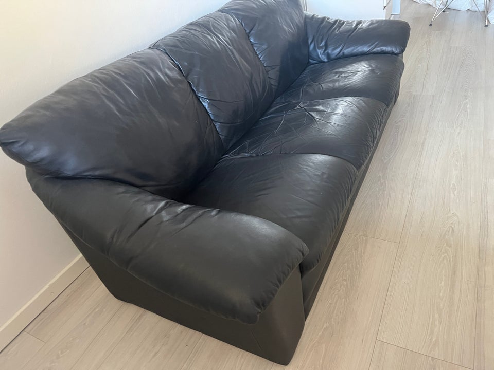 Sofa, læder, 3 pers.