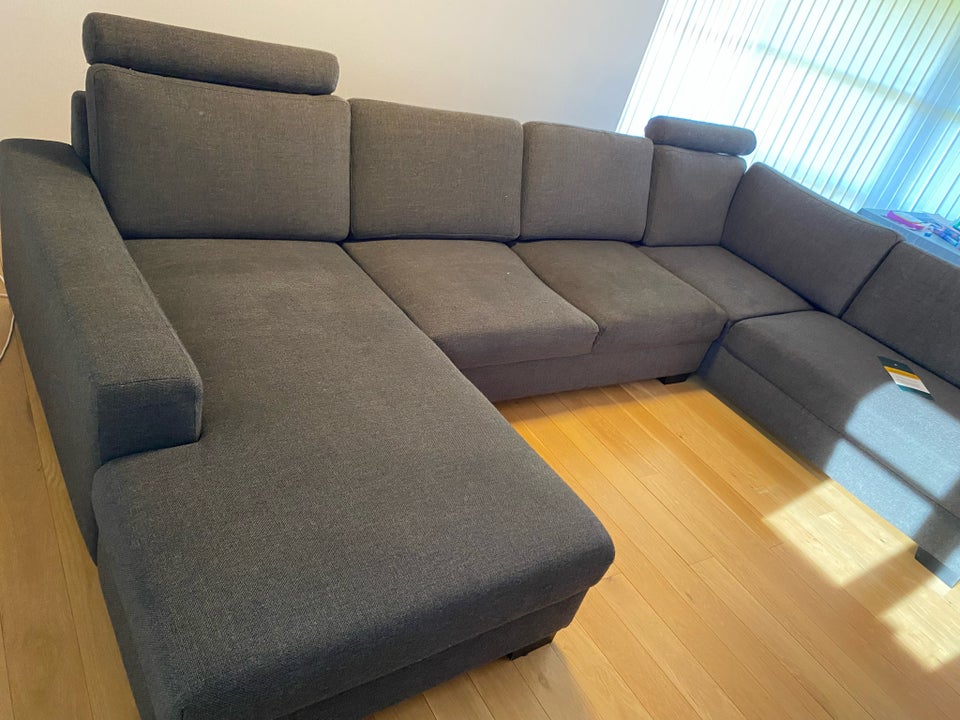 U-sofa, stof, 5 pers.