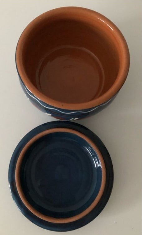 Keramik Låg krukke Abbednæs