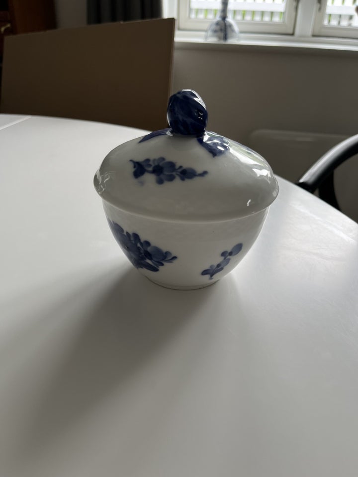 Porcelæn Flettet Blå Blomst