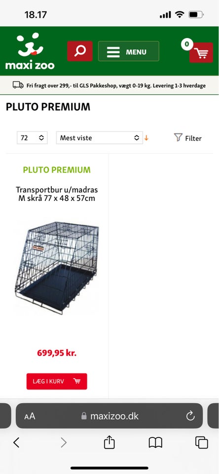 Transportbur, Pluto Premium