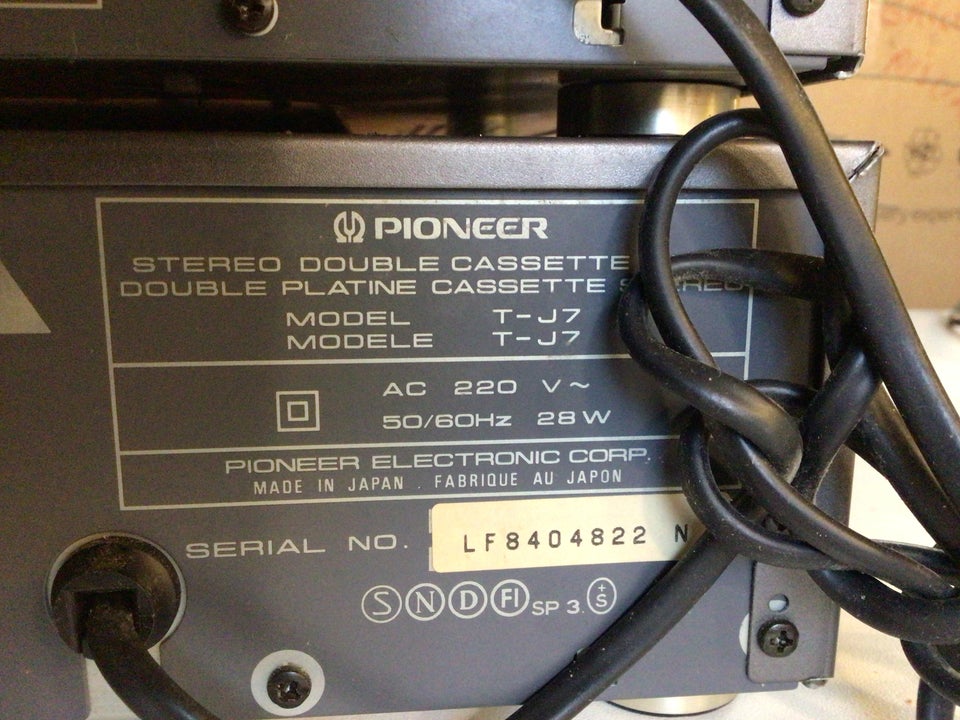 Stereoanlæg , Pioneer, A-j7 + FD-J7