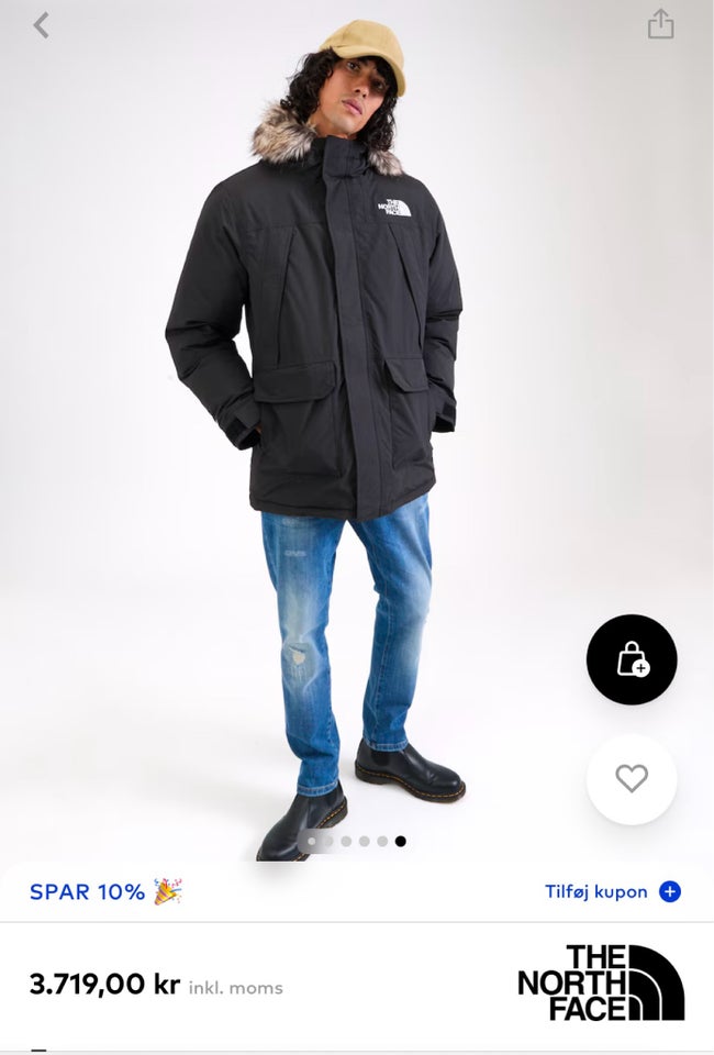 Dynejakke, str. XL, The North Face