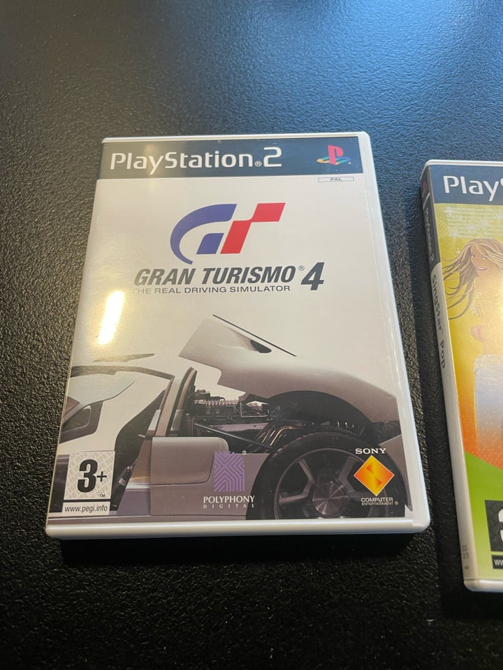 Gran Turismo 4 og singstar pop, PS2,