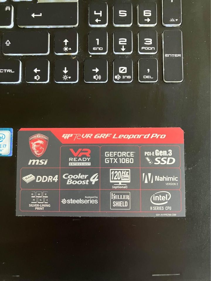 MSI GP72VR 6RF Leopard Pro