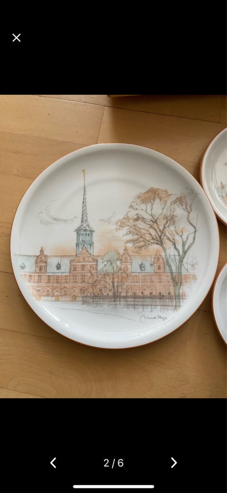 Porcelæn Tallerken kop/