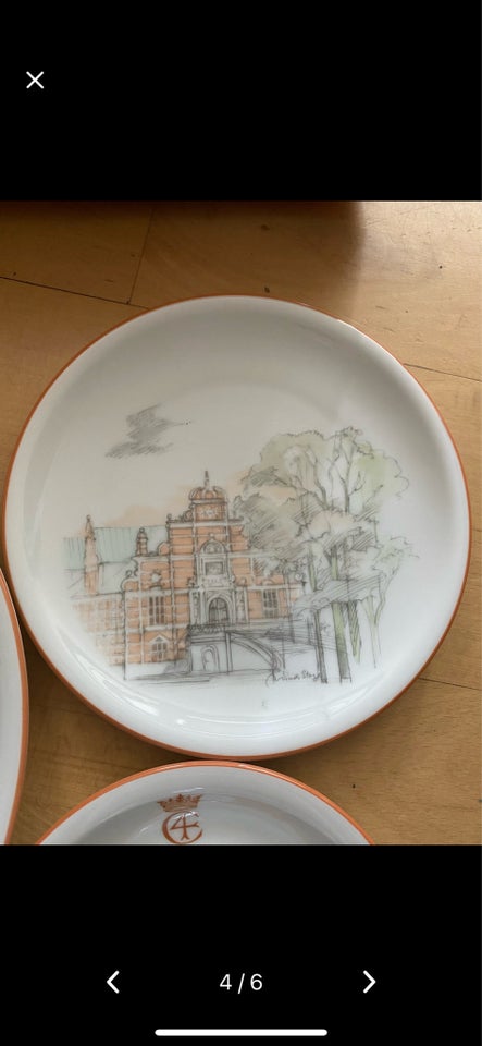 Porcelæn Tallerken kop/