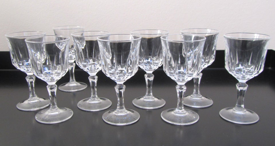 Glas, samlet pris for 9 stk