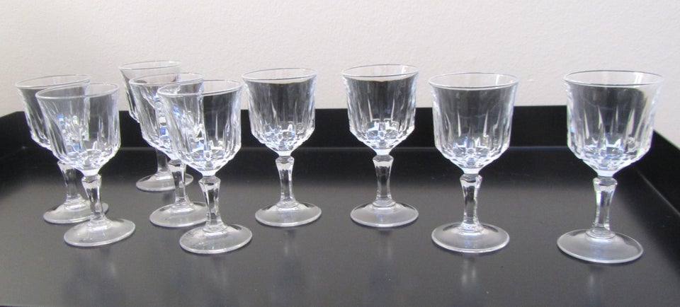 Glas, samlet pris for 9 stk