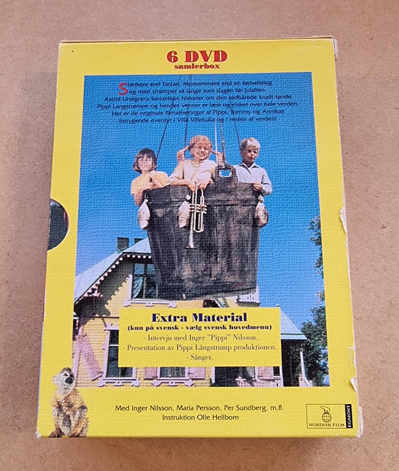 Pippi - boks med 6 dvd, DVD, andet