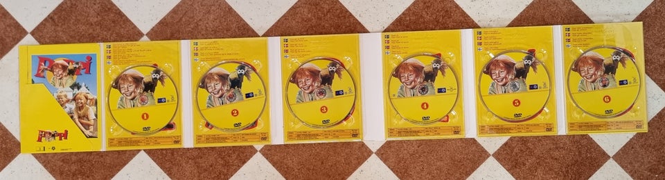 Pippi - boks med 6 dvd, DVD, andet